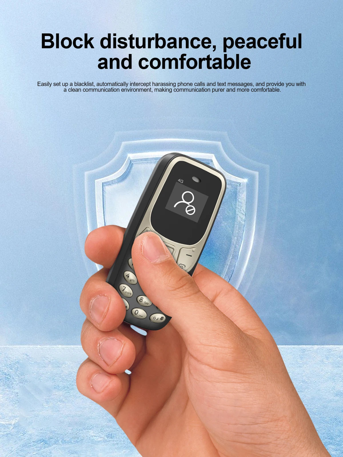 SERVO BM10 Mini Mobile Phone 2G GSM/4G LTE Speed Dial Call Recording MP3 Player Blacklist Dual SIM Standby Smallest Cellphones