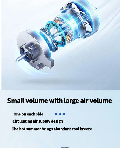 21v Air conditioner fan Clothing Fan Cooling Fan Personal Air Conditioning for Summer Heat Relief cooling clothing accessories