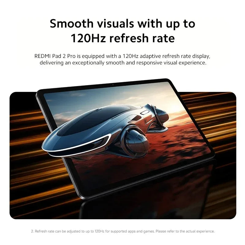 Xiaomi Redmi Pad 2 Pro Global Version Snapdragon 7s Gen 4 12.1" 2.5K Crystal clear Display 33W Fast Charging 12000mAh Battery