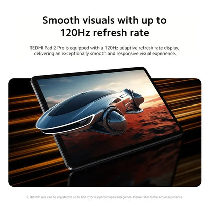 Xiaomi Redmi Pad 2 Pro Global Version Snapdragon 7s Gen 4 12.1" 2.5K Crystal clear Display 33W Fast Charging 12000mAh Battery
