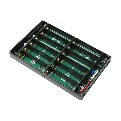 12 Sections UPS Battery Box Uninterrupted Power Supply Power Supply Storage Case 12x 18650 Battery shell for WiFi Router
