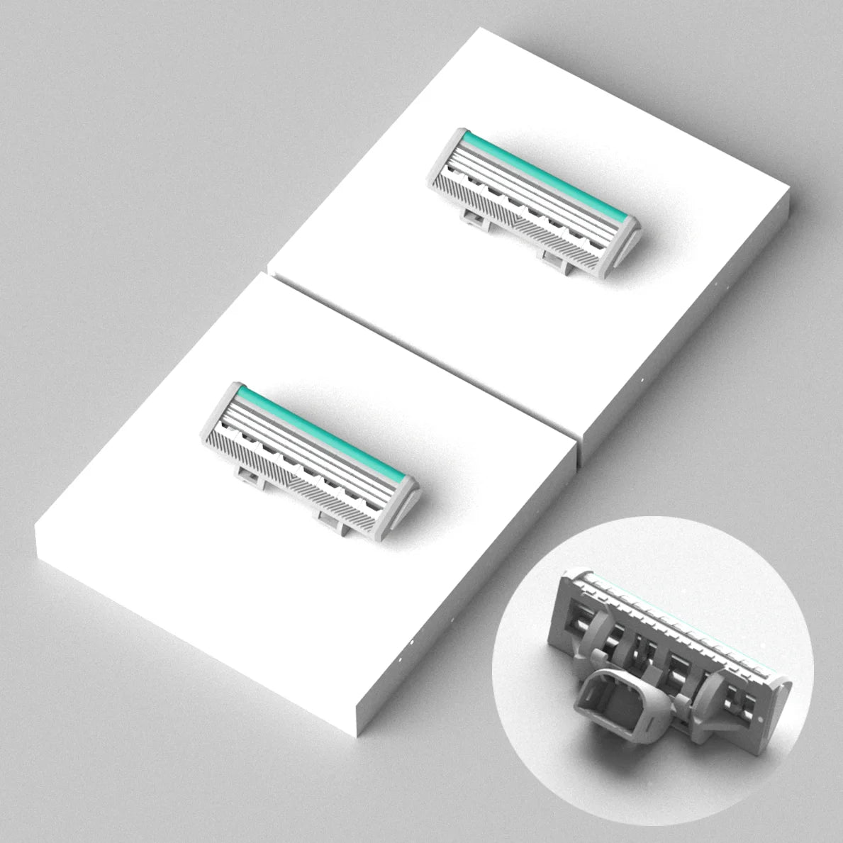 Colorlamb Whale Shape Women Razor with 5 Layer Skincare Soap Blades for Shaving Body Hair Removal Tool Safe Cleaning Shaver