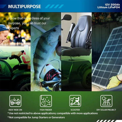 🔥LiFePO4 12V 200Ah Battery Integrated BMS, 8000+ Cycles,Designed for ️Solar Storage, Campers, Boats & Off-Grid Living Spaces