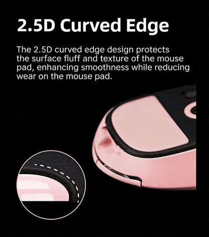 ESPTIGER ICE Mouse Skates for Razer Viper V4 Pro High Purity PTFE Mouse Feet 2.5D Edge Glides Curve Edge