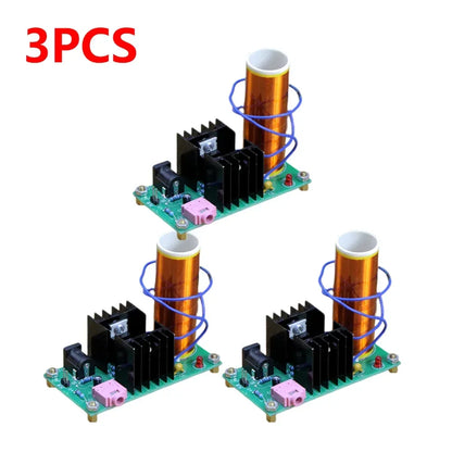 DIY Mini for Tesla Coil Kit DIY Music Loudspeaker Board Arc Experiment High Temperature High Pressure Plasma DC 15-24V 15W 2A