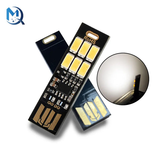 1-10Pcs Portable Mini 5730 USB 6 LED Light 5V Touch Sensor Dimmable Night Light for Power Bank Computer Laptop Book Reading Lamp by PDG ibma