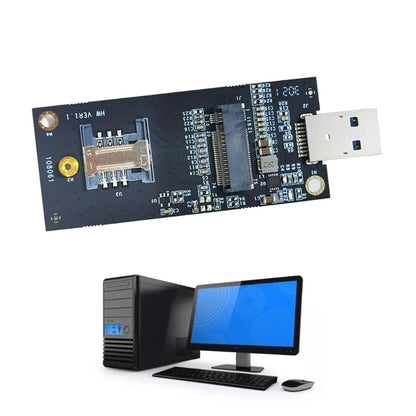 M2 USB Adapter DW5821E M2-NGFF DW5811e DW5816E EM7455 L860-GL USB3.0 Expansion Card for 3G/ 4G/ 5G LTE Module