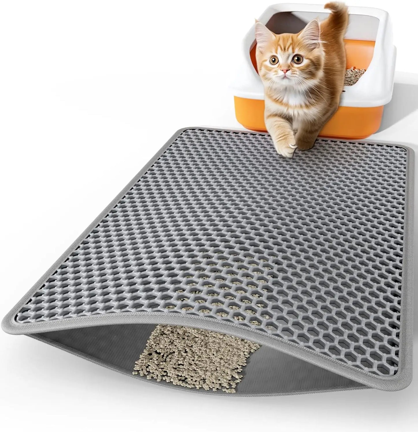Double Layer Cat Litter Mat Heavy Duty Waterproof Cat litter box Washable Bed Mat Clean Pad Products Mat Pet Clean