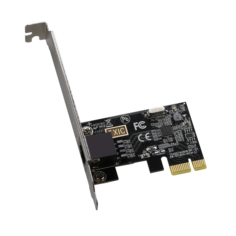 2.5G PICE To RJ45 Network Card RTL8125B chip 2500Mbps RJ45 PCI Express Converter Lan Ethernet Gigabit Adapter For Win7/8/10/11