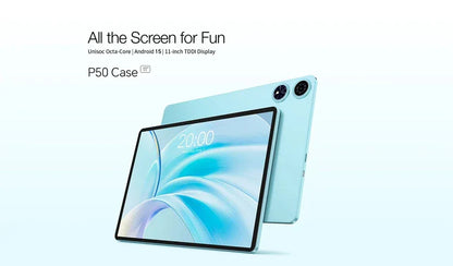 【New】Android 14 Teclast P50 Case Tablet 11" 90Hz Screen Unisoc T606 Octa-Core 4GB 128GB LPDDR4X Wifi BT5.0 7000mAh Battery