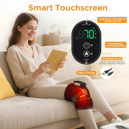 Vibration Shoulder Steamer Belt Heated Shoulder Warmer Massager Electric Smart Massage Machine Temperature Adjust