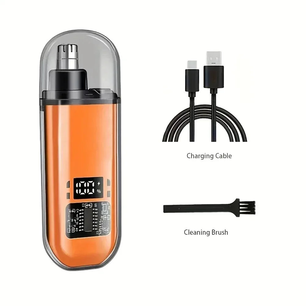 Portable Nose Hair Trimmer Mini Trimmer for Nose Mini Nose and Ear Hair Trimmer Nose Trimmer Rechargeable Trimmer 2-in-1Unisex
