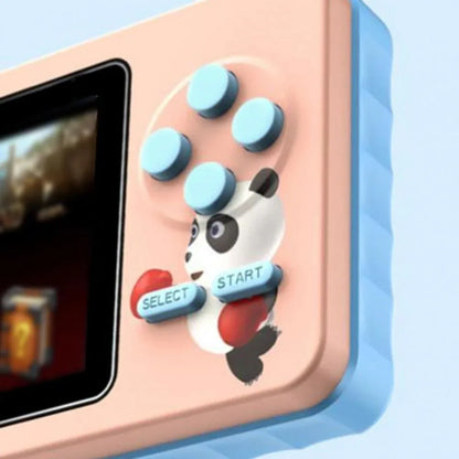 Mini Game Machine  Funny Long Battery Life Macaron Color  Large Screen Retro Video Game Console for Home