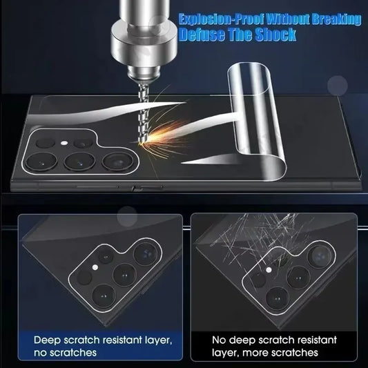 5Pcs Back Hydrogel Film For Samsung S26 S25 S24 Ultra Plus FE Screen Protector For Galaxy A56 A55 A36 A35 A15 A16 5G Back Film