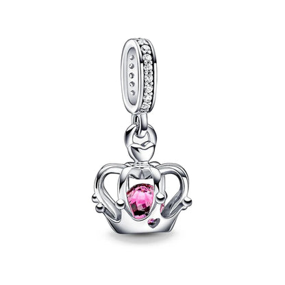 The New 925 Sterling Silver Charm Mother's Day Queen Crown Gift Box Fits Women Jewelry With Original Bracelet Accessories
