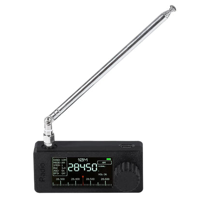 1.9inch IPS Screen LSB USB AM FM FM/AM Radio  0.5-108mhz SI4732 Mini Pocket Radio  HF SW MW VHF Radio with Donut  Antenna