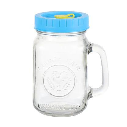 1/4Pcs Cute Universal Mason Jar Lids With Straw Hole 70mm Diameter Storage Wide Mouth Leak Proof Kitchen Supplies