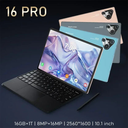 2025 Pad 16 Pro Tablet 5G Dual SIM 10000mAh Tablet 10 inch Android PC 22GB+2TB WIFI Snapdragon 870 Tablets For Children Kids Tab