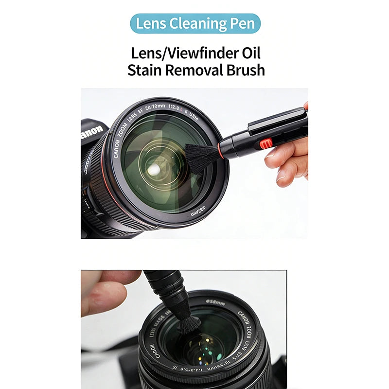 1/6 Pieces/set Double-sided Pen Storage Bag 6 In 1 Camera Cleaning Kit Professional DSLR Lens Cleaning Tool For Sensor Lens