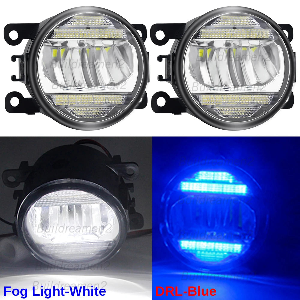 2IN1 Car Canbus LED Fog Light Accessories with Daytime Running Lamp DRL H11 For Citroen Jumper Jumpy 290 295 2015-2024