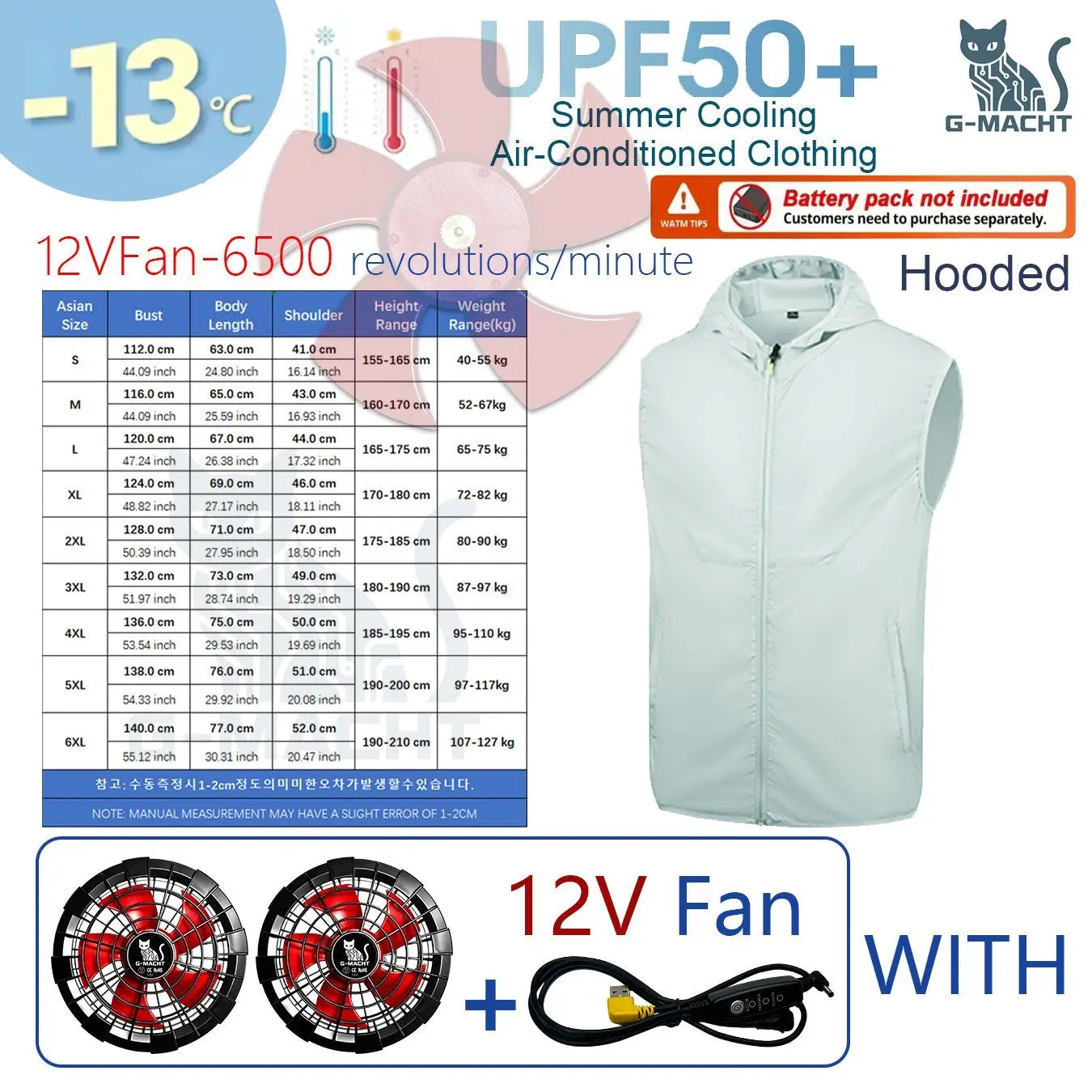 Summer Cooling Vest Men USB Charging Fan Sleeveless Jacket Air Conditioning Clothing Breathable Cool Working Coat for Outdoor Wo
