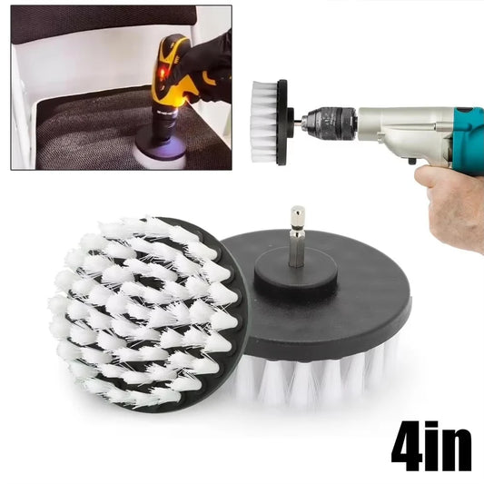 1pc Soft Drill Brush Attachment 4inch For Cleaning Carpet & Leather And Upholstery Glass Car Tires Electric Scrubber Drill by PDG ibma