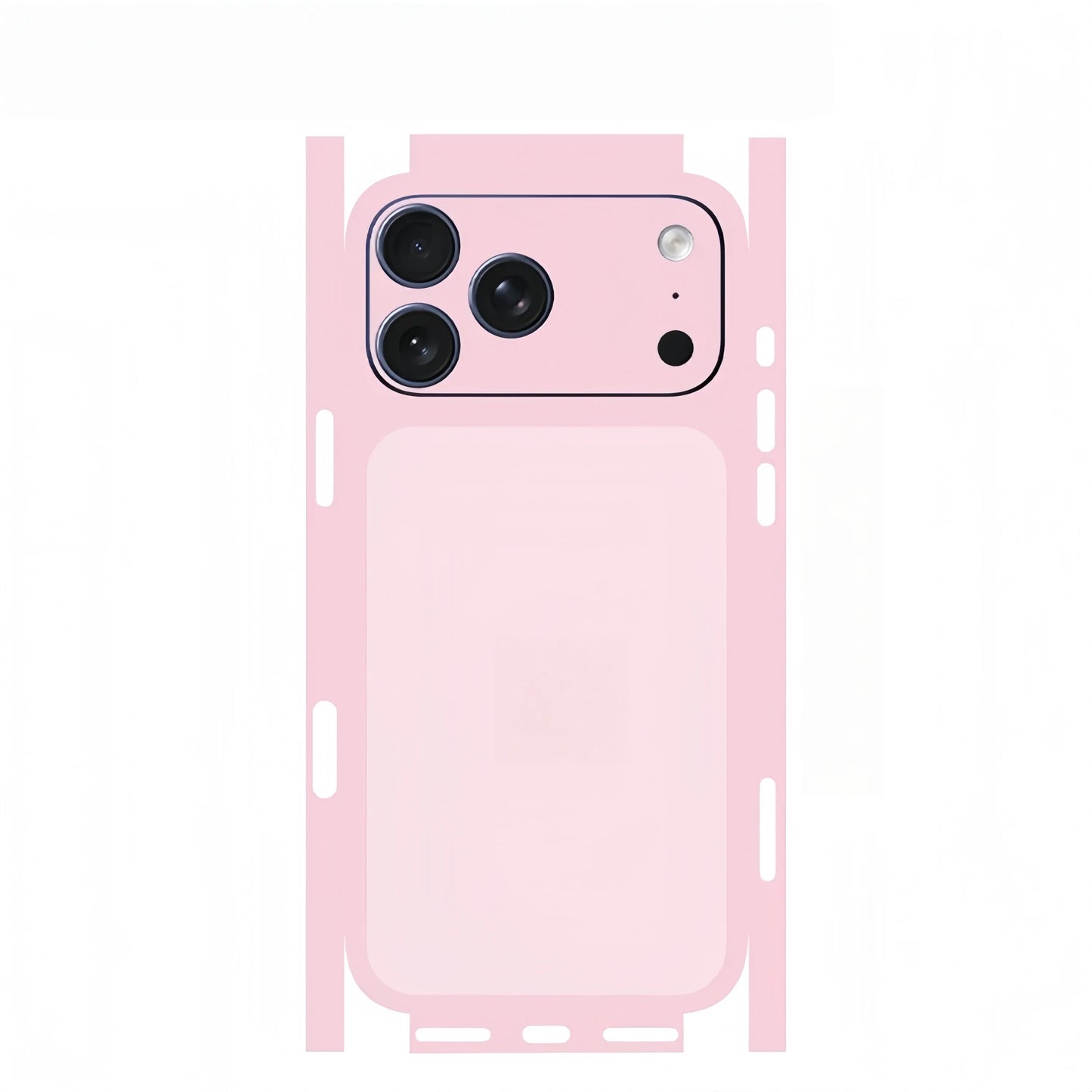 Plain Color Decal Skin for iPhone 17 16 15 14 13 Pro Max Back Cover Wrap Rear Screen Protector Anti-scratch Durable Stickerl