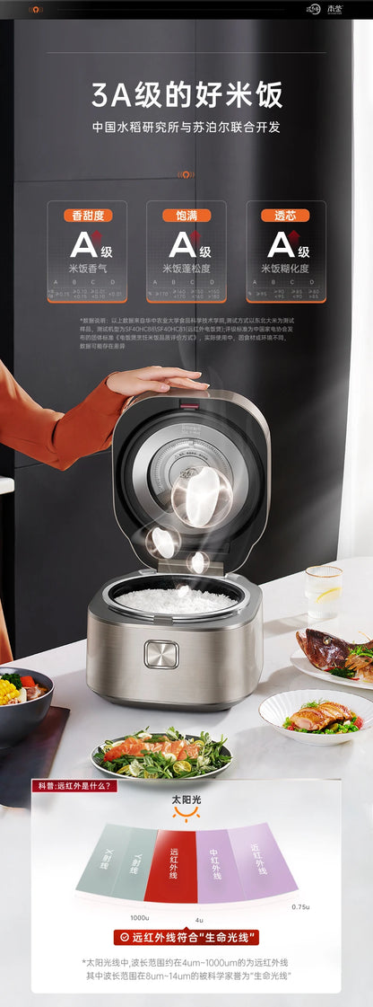 Far-infrared Kettle Rice Cooker Household 4 Liters Large-capacity Smart Rice Cooker Rice Cooker 220V Electric
