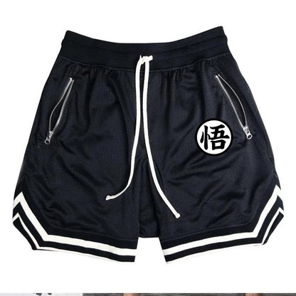 Men's Fitness Joggers Casual Breathable Short Sports Basketball Shorts Mesh Quick Dry Gym Shorts for Male Pants Summer