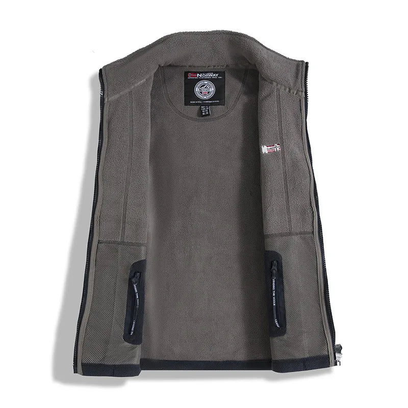 new men's fleece with fleece thickened warm windproof outdoor casual storm jacket fashion men's coat