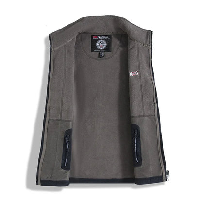 new men's fleece with fleece thickened warm windproof outdoor casual storm jacket fashion men's coat
