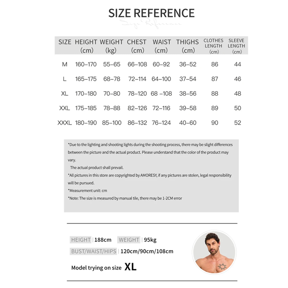AMORESY Atticus Series Men Glossy Smooth Patchwork High Stretch Long Sleeve Knee Length Tracksuit Jumpsuit Bodysuit Fitness Gym