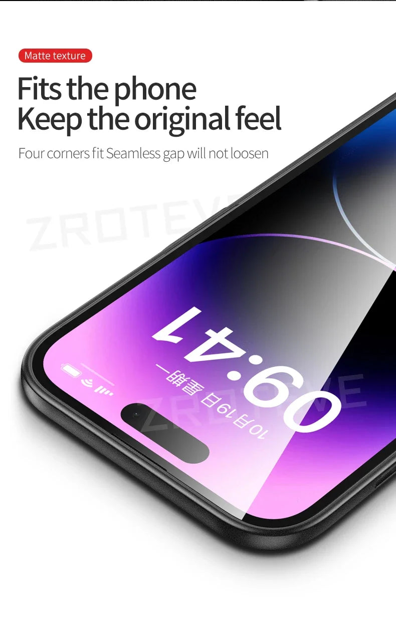 For iPhone 17 Air 17e 16 16e 15 14 13 12 Pro Max ZROTEVE Slim Matte Hard PC Cover For iPhone17 iPhone16 Plus Phone Case