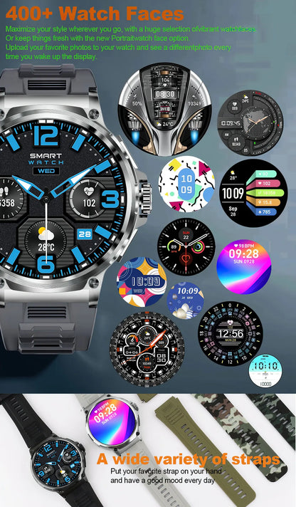 New 1.85-inch Ultra HD SmartWatch GPS Track Bluetooth Call 710 Mah Large Battery Sports Fitness smartwatch 2026 clock Gift Hot