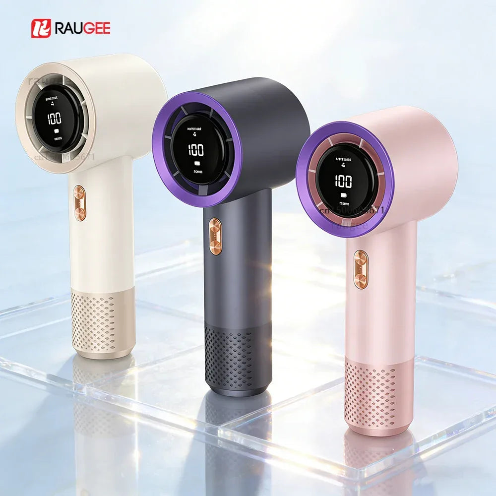 3000mAh Handheld Fan Portable Turbo Fan Air Cooler 199 Gears High-Speed Fans Smart Mini Hand Fan Outdoor Travel Camping Fan