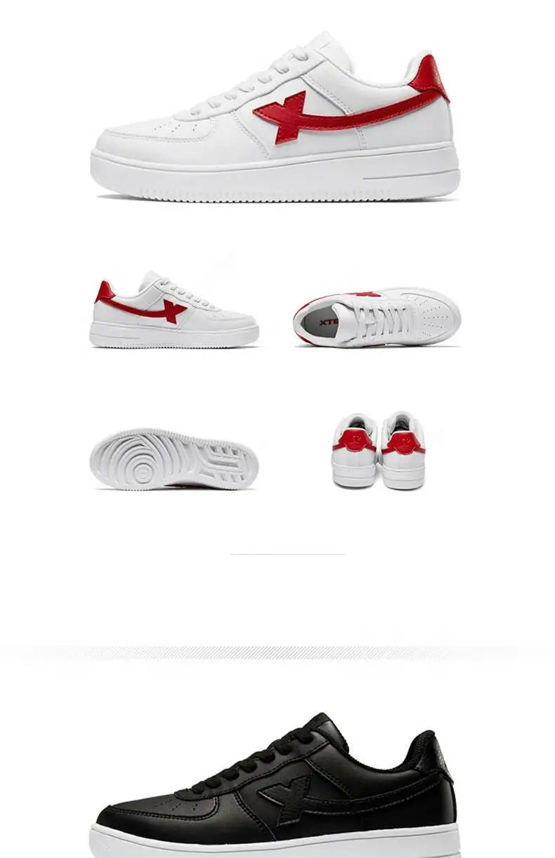 Xtep Skateboarding Shoes Non-Slip Wear-Resistant Casual White Couple Skate Sneakers Male Female Luxury Brand Shoes 881219319851