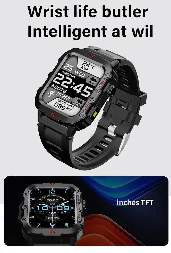 2025 Smartwatch New GPS Smart Watch Men 1.71 Inch HD Display Screen GPS & Make/Receive Phone Calls 340mAh Battery Smart Bracelet