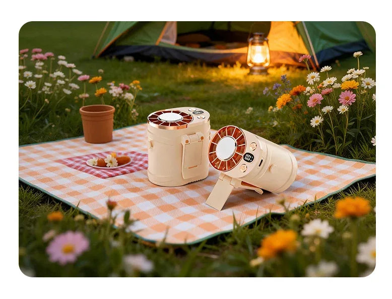 USB Waist Hanging Fan Neck Cooling Fan 2026 New Rechargeable Outdoor Camping High Temperature Workplace Portable Small