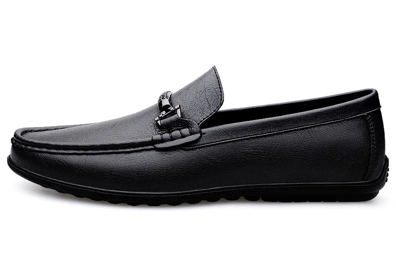 Men Loafers Slip on White Leather Shoes Casual Fashion Luxury Shoes Designer Italian Brand Loafer Moccasins Four Seasons