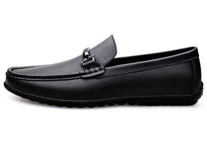 Men Loafers Slip on White Leather Shoes Casual Fashion Luxury Shoes Designer Italian Brand Loafer Moccasins Four Seasons