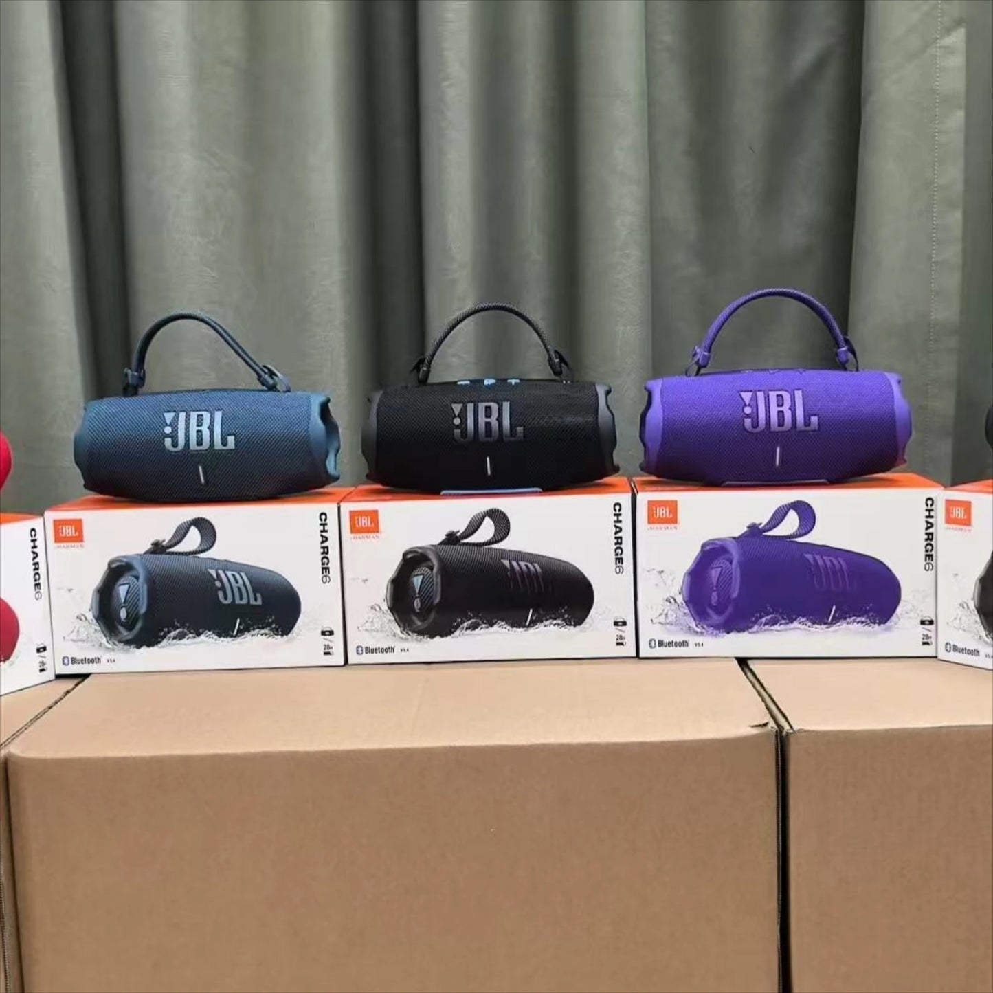 JBL Charge 6 Portable Bluetooth Speaker FLIP6 IPX7 Waterproof Outdoor Stereo Bass Music Track with Independent Tweeter