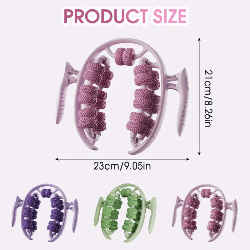 1PC Relax Ring Clamp Leg Massager 360°All-Round Massage 26 Wheel Body Massager Relief Fatigue Roller Massage Calf Muscle Relaxer