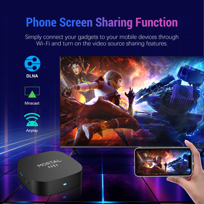 2025 New T1+ 8K HD TV Box Android 16.0 RK3518 Quad Core 8GB RAM 128GB ROM Dual Wifi 2.4G/5.8G Home Theater Media Player