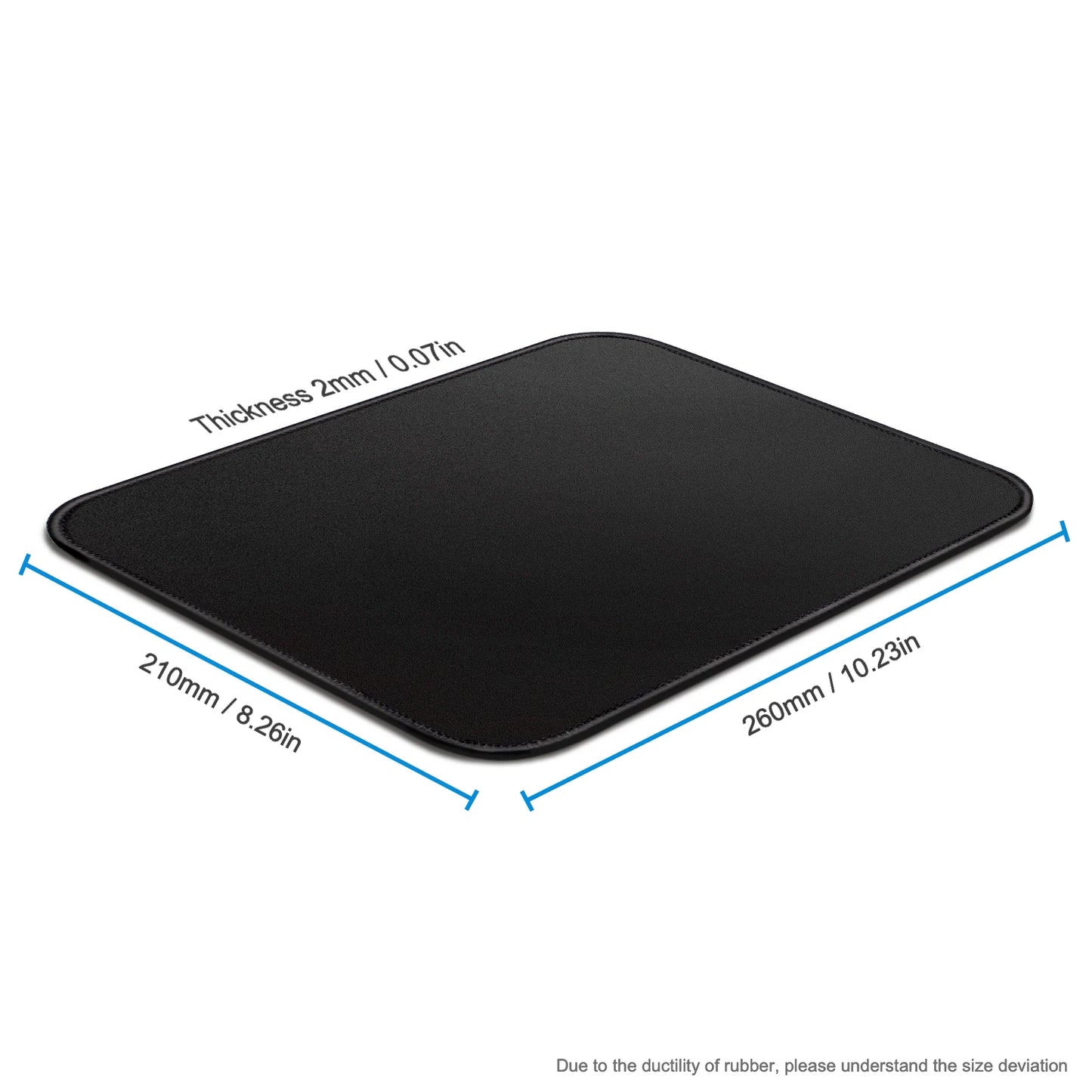 Mouse Pad with Stitched Edge Gaming Mousepad Small Non-Slip Rubber Base Washable Portable for Office Home Computer Laptop