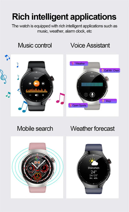 2026New For Man Smartwatches Outdoor Sport Smart Watch Men 1.43“ HD AMOLED Screen ECG physical examination BT5.0 Call smartwatc