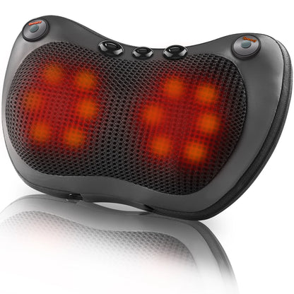Head Neck Shoulder Back Massage Pillows Kneading Infrared therapy shiatsu  relaxation pillow massager