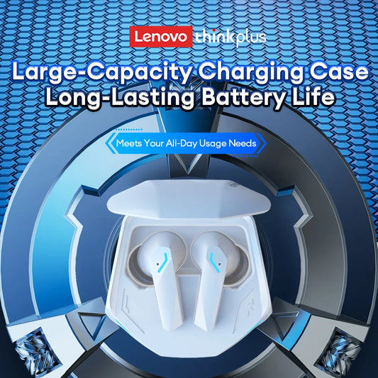 Choice Lenovo GM2 Pro TWS Bluetooth Headphones Long Endurance With Low Latency Headphones Smart Touch With HIFI Sound Earbuds
