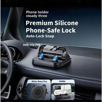 360° Rotatable Universal Car Phone Holder with Number Plate Dashboard Mount Easy Install Vehicle Mobile Phone Holder Practical