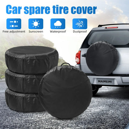Car Spare Tire Cover Sunscreen Tire Bag Dustproof Protective Film Cloth Waterproof Spare Tire Wheel Bag Tyre Spare Storage Cover