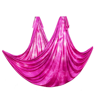 2024 New Aerial Yoga hammock Fabric Flying Pilates Yoga Swing Silk Aerial Anti-Gravity Traction Device Fitness Yoga Home Gym